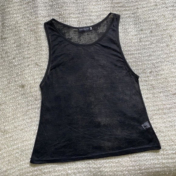 ❤️ BOUTIQUE WOMENS SIZE SMALL BLACK BURNOUT MUSCLE TANK - Picture 2 of 15